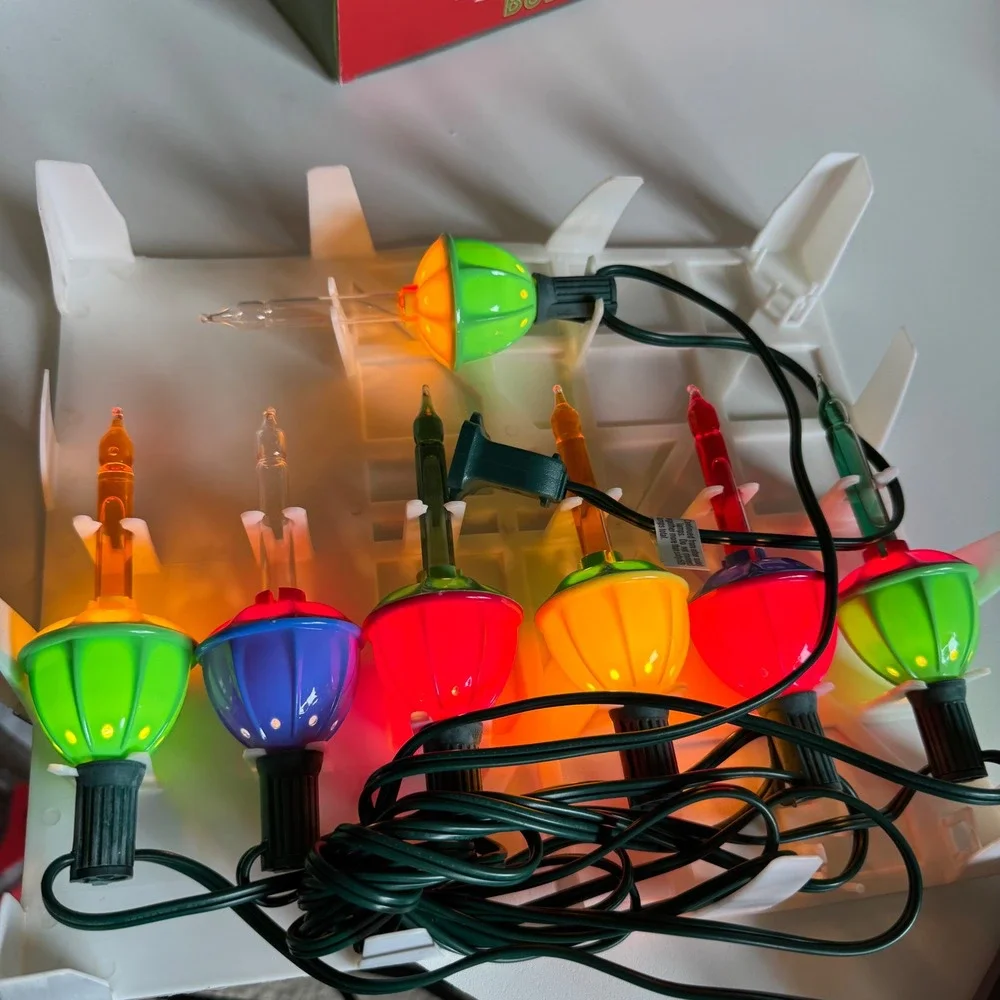 Vtg Target Electrified Bubble 7 Lamps Multi Christmas Lighting Set of 4 Boxes
